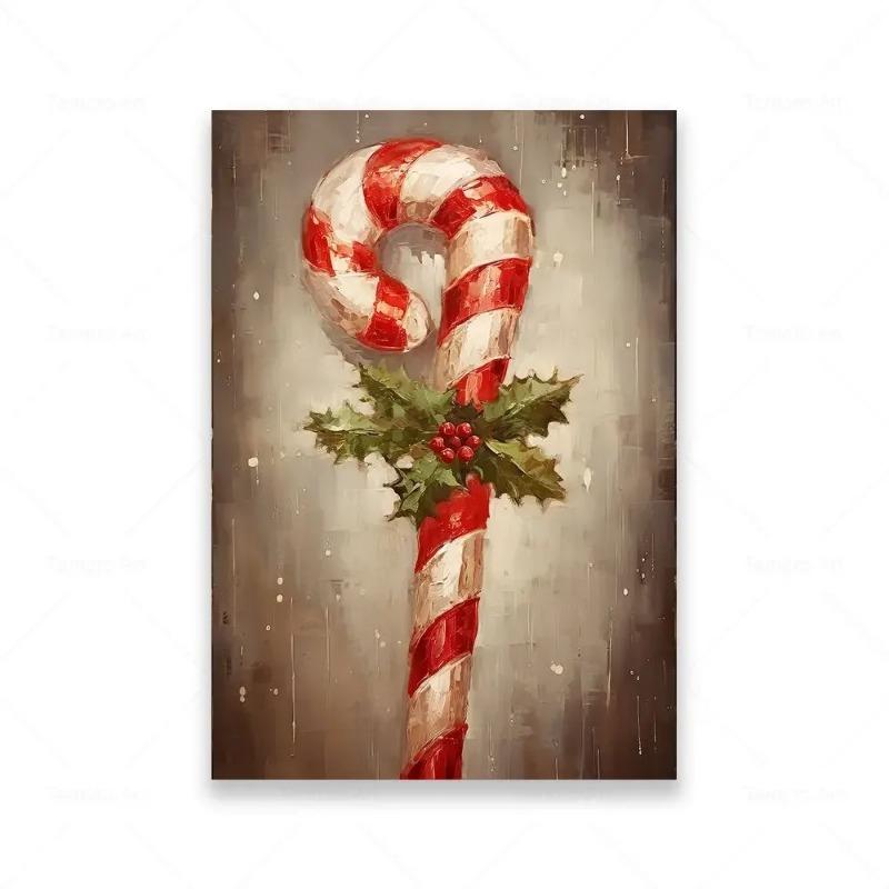 Классический винтажный Дед Мороз настенное искусство зимний праздник HD холст печать постер для гостиной спальни декор