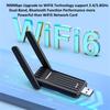 COMFAST CF-943F 900Mbps WiFi6 Bluetooth-compatible Network Card 2.4G/5G Dual Band USB Wireless Adapter