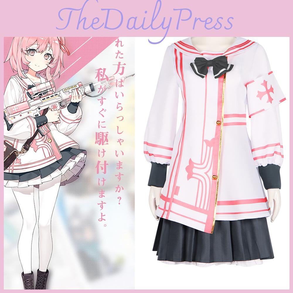 Костюм для косплея медсестры Квины, платье горничной в стиле лоли для аниме и игр