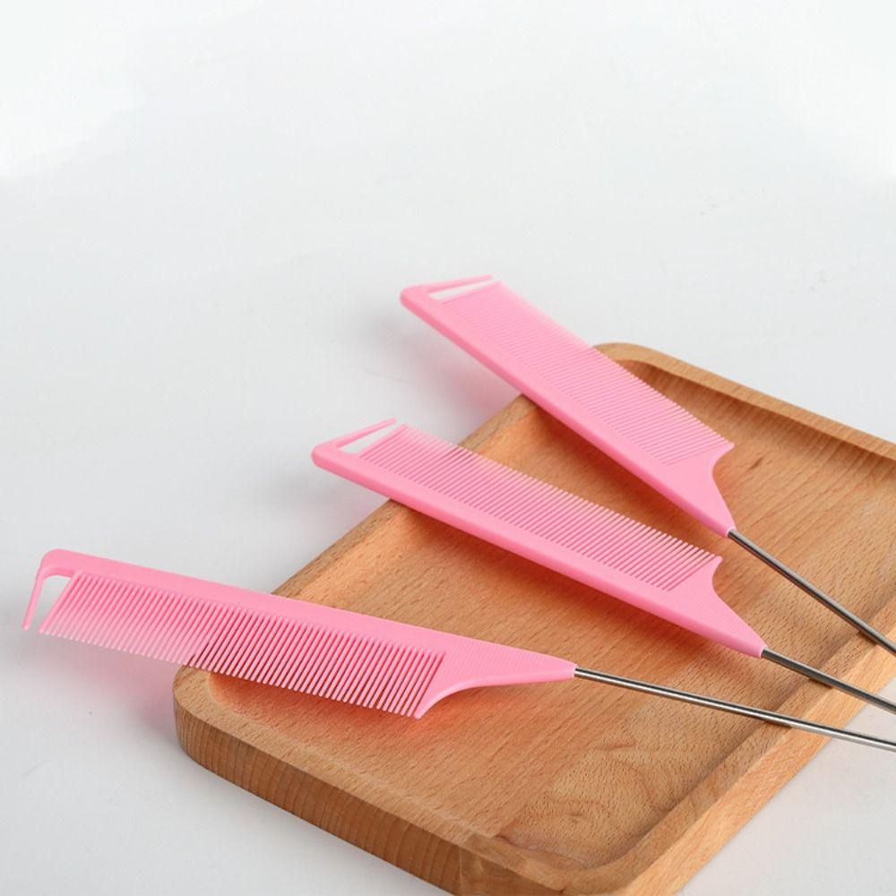 Расческа для укладки волос с тонкими зубцами и острым хвостом, антистатическая профессиональная расческа для волос, парикмахерская