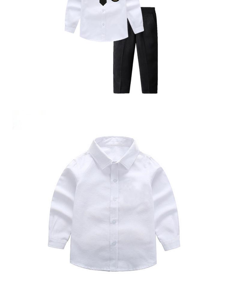 Белый школьный костюм с длинным рукавом для мальчика – Универсальная одежда для выступлений ко Дню защиты детей 1 июня