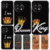King Queen Crown Case For OnePlus 10 Pro 8 9 11 8T 9R 9RT 10T OnePlus Nord 2T 2 CE 3 Lite N30 N20 N10 Cover