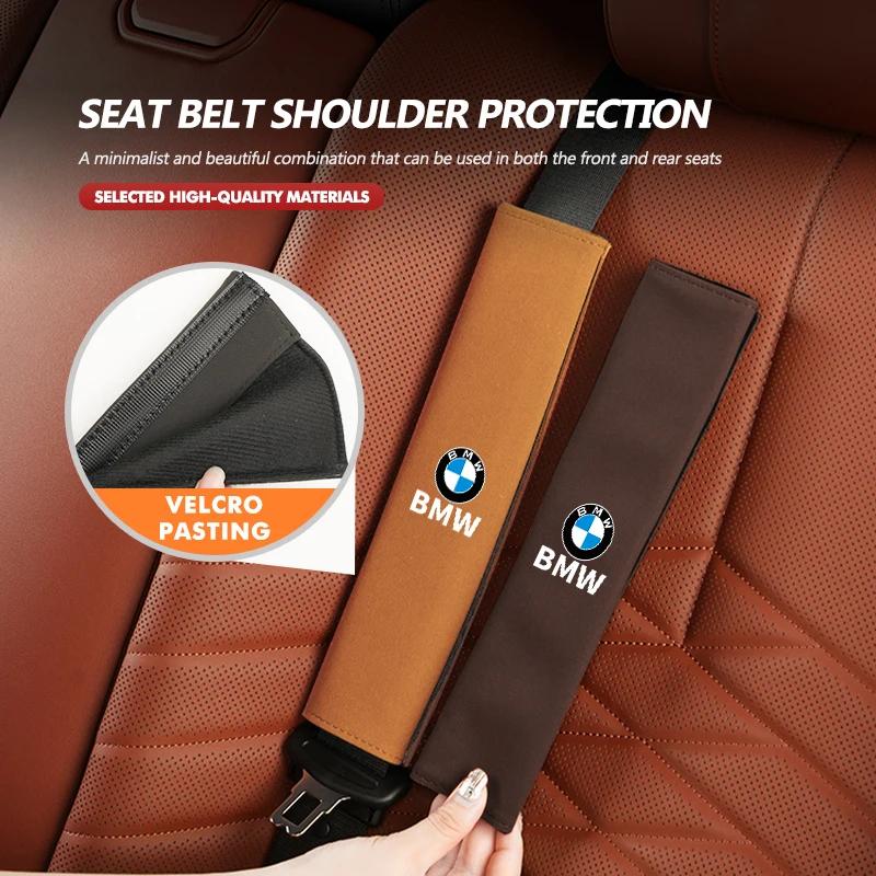 Car Sticker 2025 Hot Car Seat Belt Cover Shoulder Protect Cushion Adjustable Plush Pad For BMW X3 X5 M5 M3 E46 E90 E60 F10 E39 F