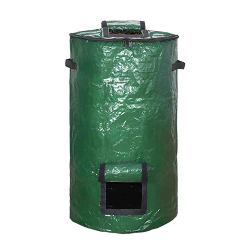 AD23-1 Pcs Composter Composter Outdoor Compost Bin Bag Fermentation Sealable Compost Bucket Garden Leaf Waste Compost Bag