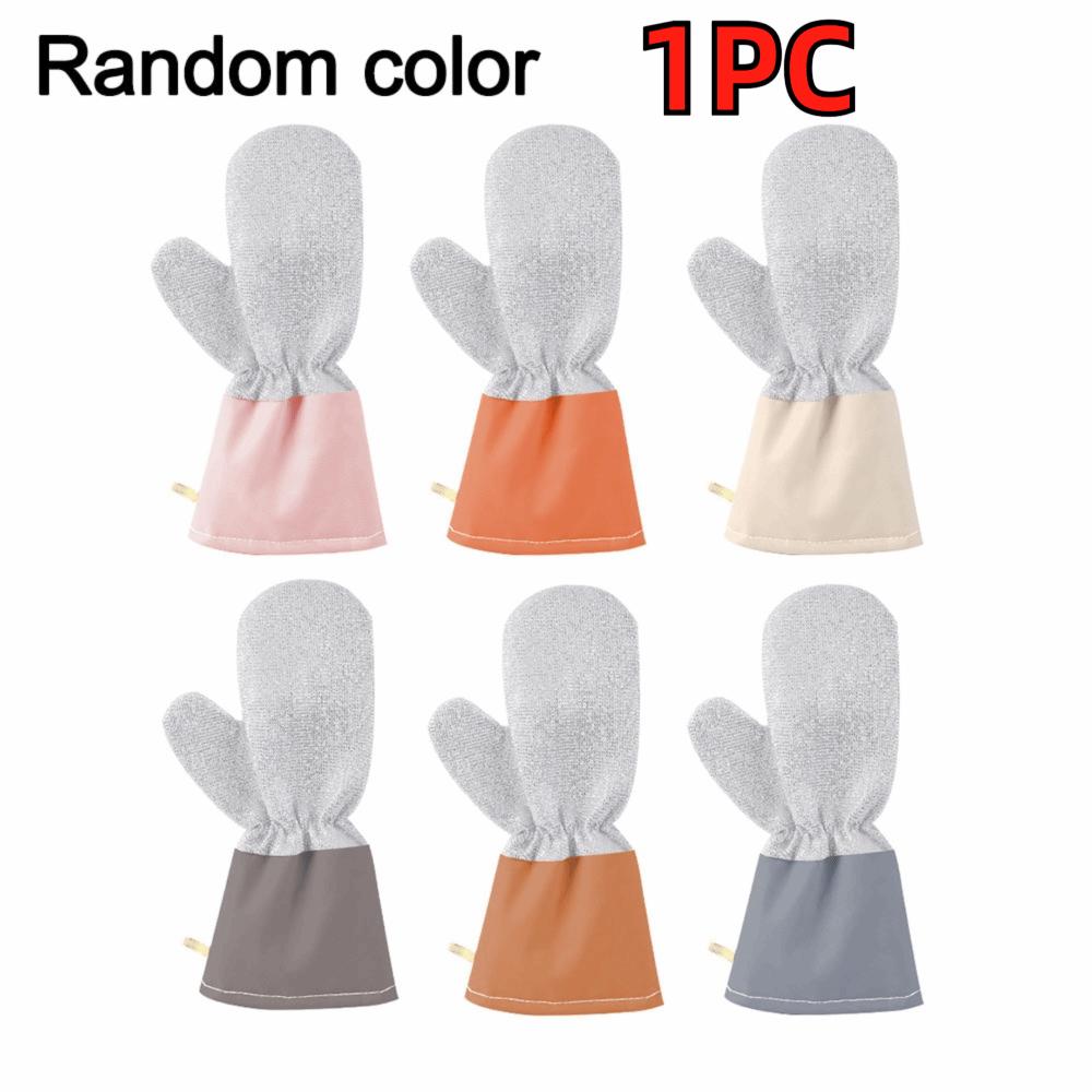 Non-stick Silver Thread Dishwashing Gloves Thickened Household Gloves New Dishwashing Gloves