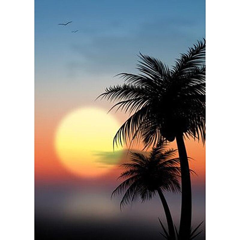 New 5D DIY Diamond Painting Night View Diamond Embroidery Full Moon Cross Stitch Full Round Drill Home Decor Manual Gift