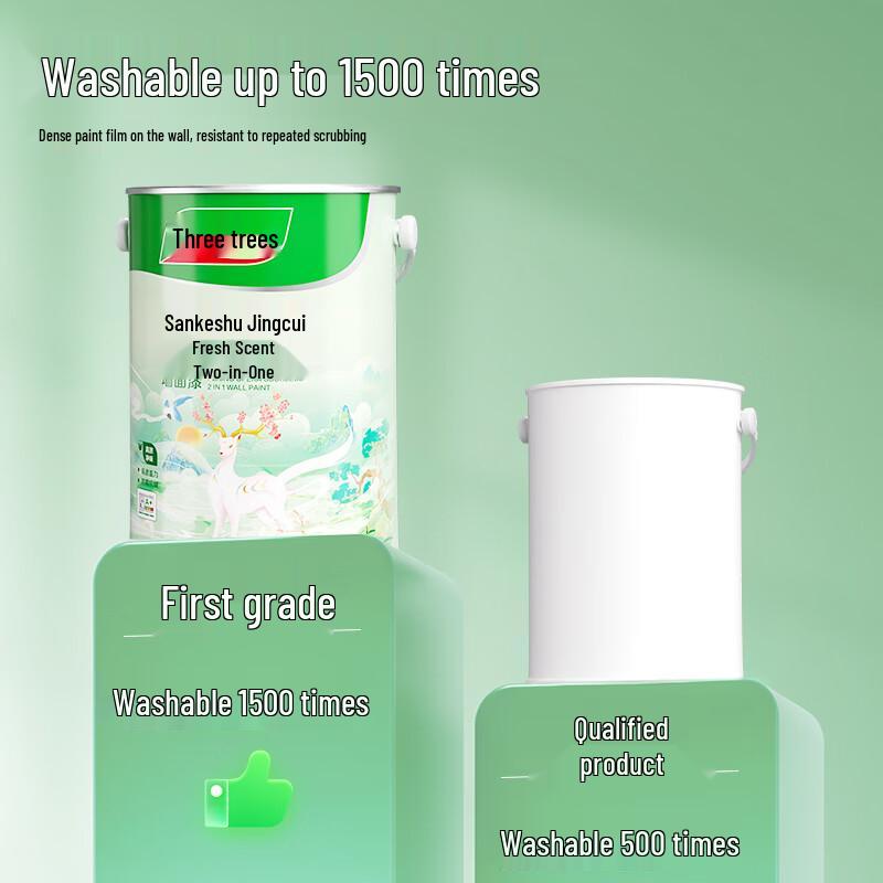 Three Trees Jing Cui 2-in-1 Odorless Interior Latex Wall Paint