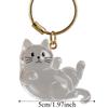 Animal Shaped Cat Hair Storage Capsule Dog Hair Storage Container  Memorial Key Ring