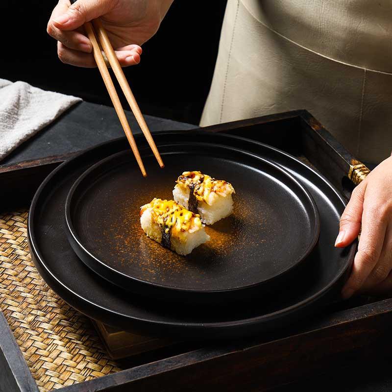 Керамическая тарелка для пасты в японском стиле, тарелка для стейков, тарелка для западной кухни, предметы домашнего обихода, столовые приборы для гостиниц и коммерческих предприятий