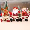 Christmas decorations old man snowman deer Christmas gift small pendant plush doll Christmas tree pendant supplies large deer
