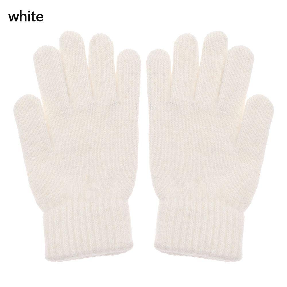 Cycling Driving Cashmere Elastic Mittens Full Finger Gloves Winter Gloves Warm Thick