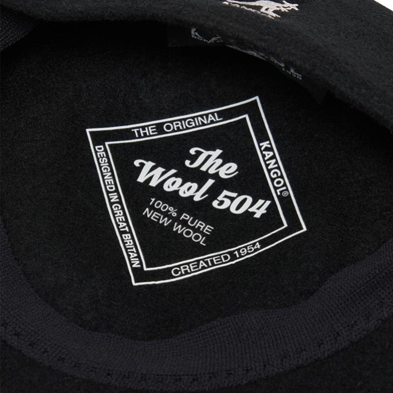 Кепка Kangol Wool 504 для охоты, черная 0258bc