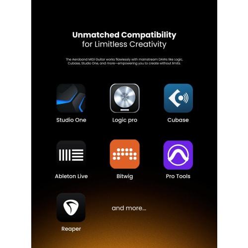 AeroBand Guitar, MIDI-контроллер в форме гитары для создания музыки (Включает сумку)