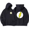 Толстовка с капюшоном Movie Yellow Flash Printing для мужчин, модная хип-хоп-толстовка с капюшоном с круглым вырезом и карманом, флисовая толстовка с капюшоном