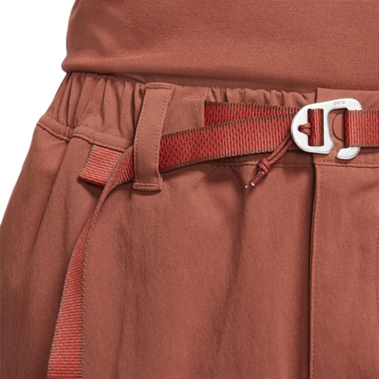 Nike Серия ACG, водонепроницаемые повседневные шорты с несколькими карманами и вышитым логотипом на шнурке, мужские брюки каменно-красного цвета DH8348-670