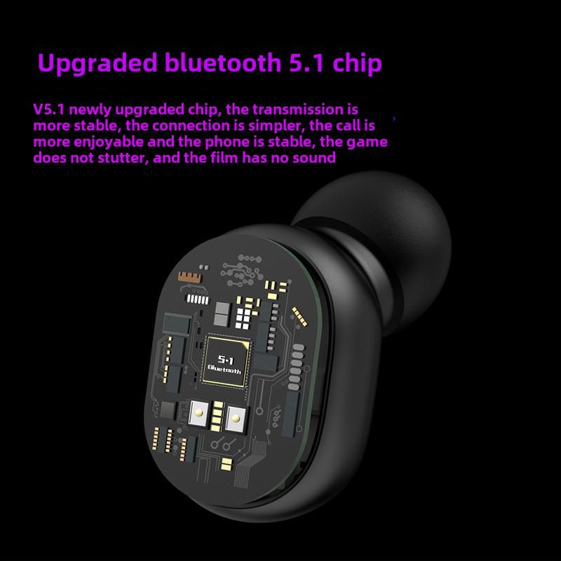 Новая интеллектуальная Bluetooth-гарнитура с цифровым дисплеем, беспроводная спортивная мини-гарнитура, стереонаушники-вкладыши