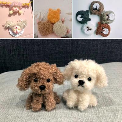 50 г гладкая завитая пряжа три нити DIY проволочная шерстяная пряжа плюшевый мишка DIY плюшевая пряжа игрушка шляпа