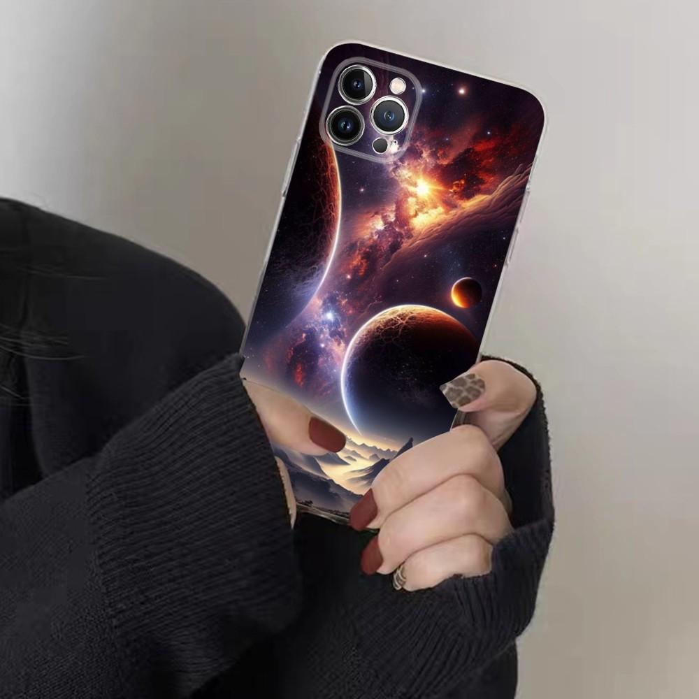 Чехол для телефона 'Космическая Вселенная Галактика' для IPhone 16 15 8 7 6 6S Plus X SE XR XS 14 11 12 13 Mini Pro Max
