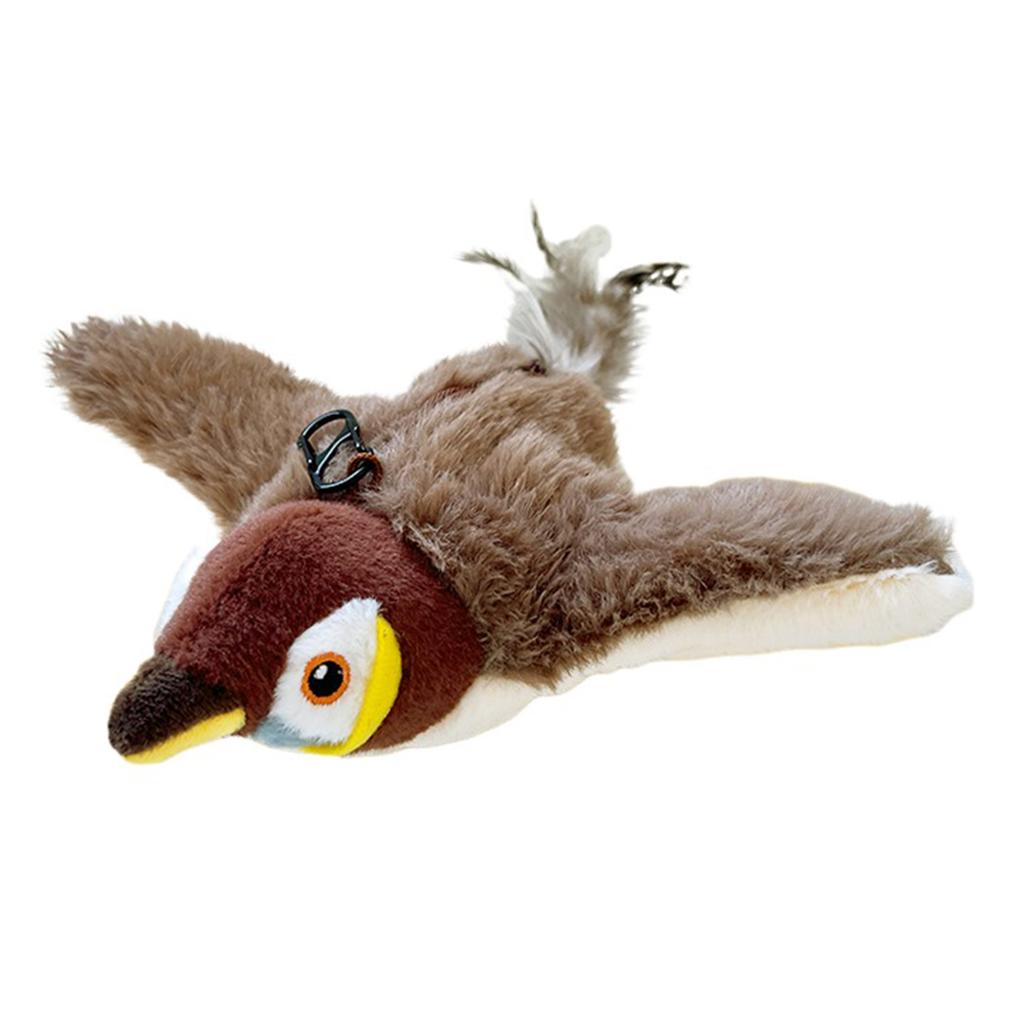 Интерактивные игрушки для кошек с зарядкой через USB, хлопающие крылья, играющие с птицами, игрушки для кошек, интерактивные игрушки для птиц, щебечущие птицы, плюшевые игрушки