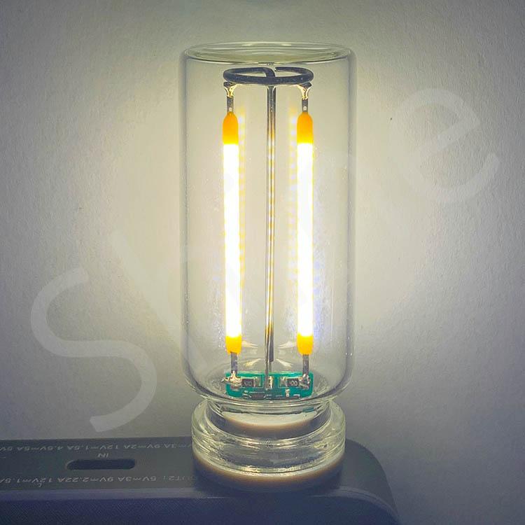 2 шт. Ретро USB DC5V светодиодные бусины сенсорный затемняющий источник света 0,3 Вт светодиодный мобильный интерфейс питания свет мини ночник аксессуары