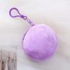 Soft Plush Round Coin Bags Purse Small Coin Money Pouch Wallet Portable Keyring Keychain Earphone Storage Clutch Bags Organizer