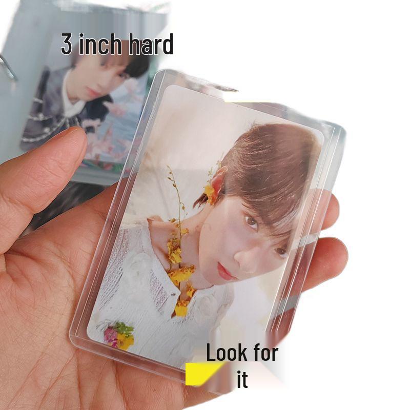 Compact 3-Inch B8 Card Holder: Transparent Protective Sleeve for Polaroid Photos, Free Shipping