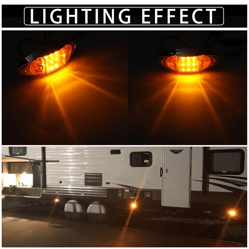 2/4 шт 24 В светодиодные боковые габаритные огни предупреждающие задние фонари автомобильные внешние огни прицеп грузовик грузовик белый/желтый/красный