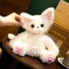 Кавайная белая плюшевая игрушка кошки породы Девон-рекс, мягкая набивная игрушка, игрушка для сна, мягкие мультяшные игрушки для объятий, декор для дома, подарок на день рождения для детей