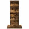 Magazine Rack Smoked Oak 68 x 40 x 123.5 cm Engineered Wood