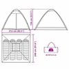 VidaXL 4-местная водонепроницаемая палатка-купол для кемпинга, камуфляж 4009638