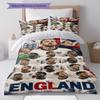 England National Football Team Pattern Bedding,Quilt Set Quilt Cover Pillowcase Home Birthday Gift(1 * duvet cover + 2 * pillowcase, without core)
