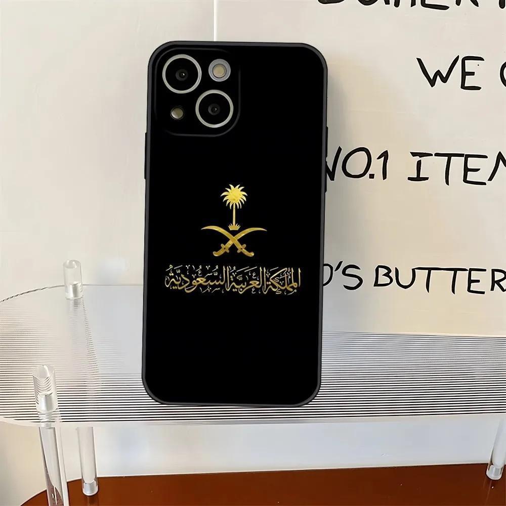 Kingdom of Saudi Arabia Flag Soft Silicone Phone Case for iPhone 16 15 14 13 12 11 Pro Max