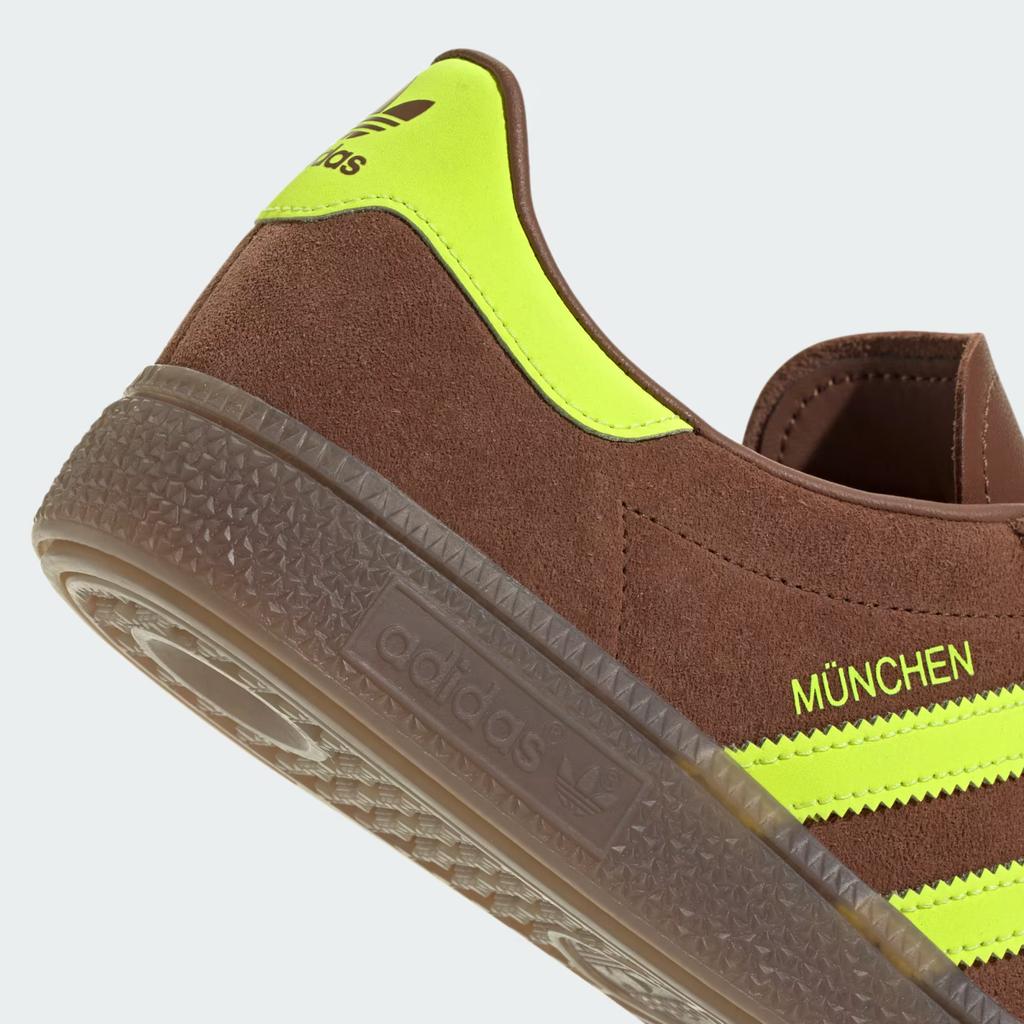 JS3996 adidas Originals Munchen Б/у Коричневый Солнечно-Желтый Резина (Мужской)