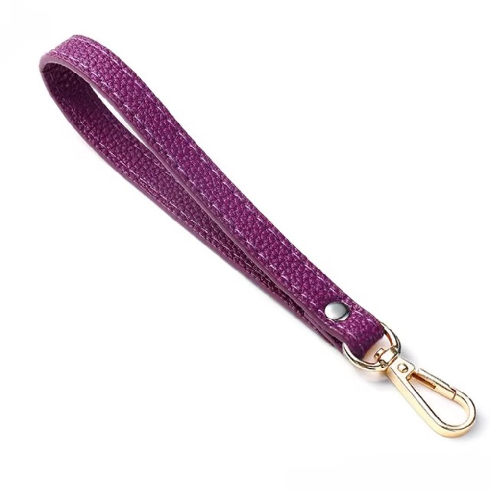 Портативная сумка из ПУ кожи, сменный ремешок на запястье, мягкая ручка для сумки, однотонная ручка для кошелька, аксессуары для сумки