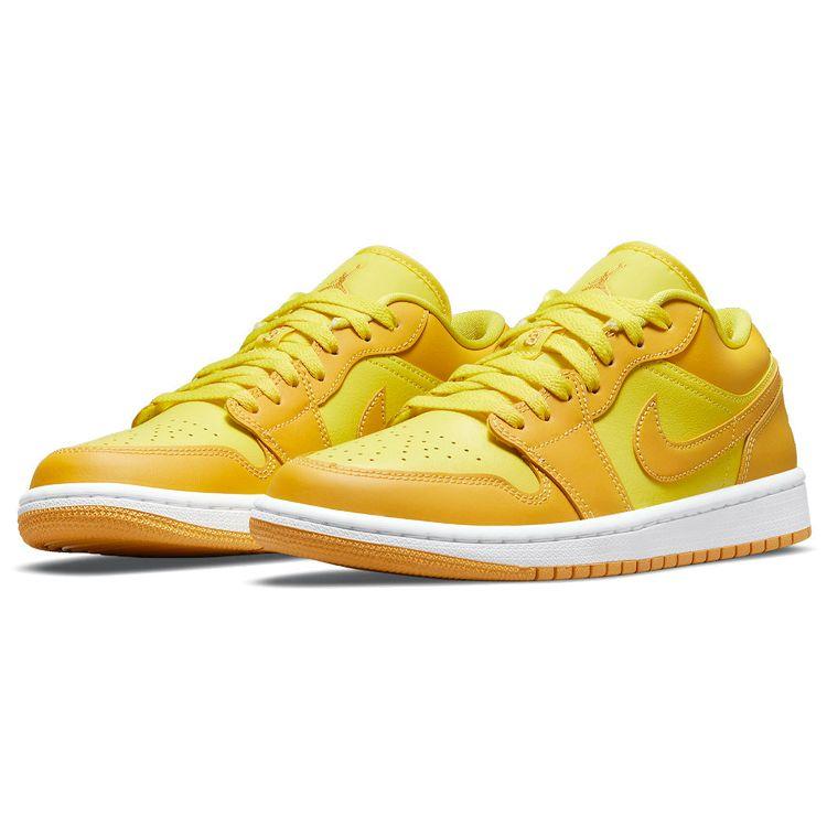 Air Jordan 1 Low Yellow Strike Women Sneakers White Pollen DC0774-700