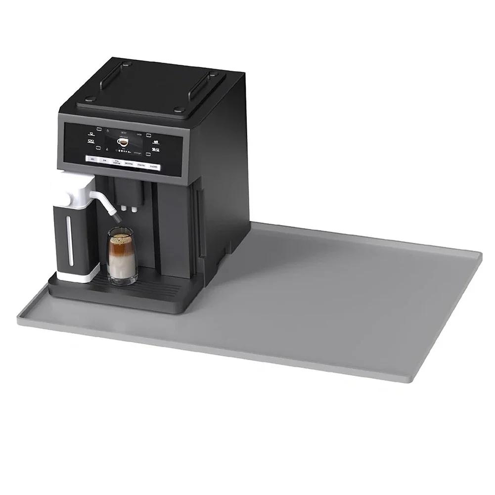 Силиконовые коврики для кофеварки с дренажной прокладкой 2024 года, новые нескользящие коврики для столешницы, коврики для сушки посуды и стекла на кухне, кофейный бар