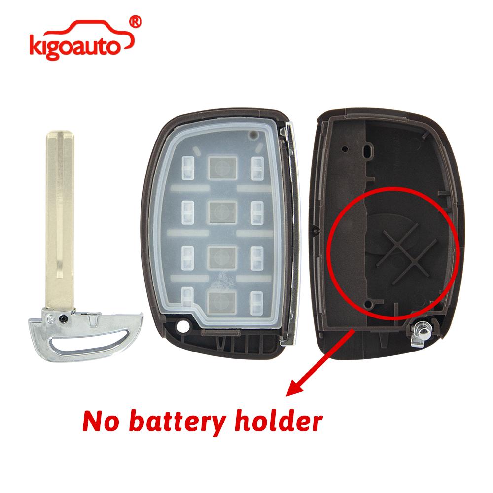 kigoauto Smart key shell case 4 button Trunk for Hyundai Elantra 2016 2017 2018 No battery holder