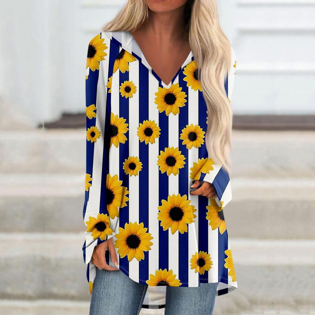 Женские свободные топы с V-образным вырезом и капюшоном с длинными рукавами, повседневные топы, домашние пижамы для отдыха, топы