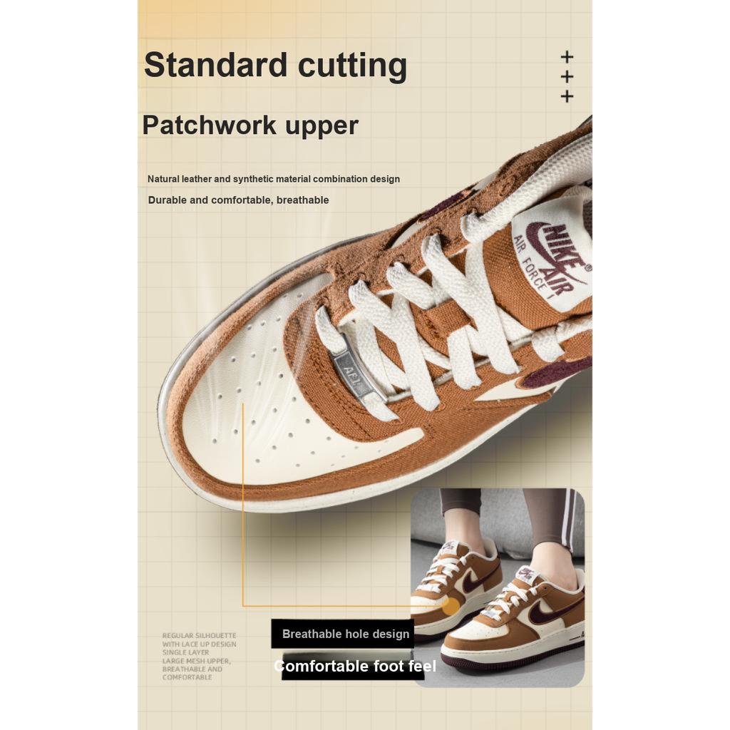 Nike Air Force 1 LV8 GS Notebook Doodle Pack - светло-коричневые детские кроссовки цвета британского загара, кокосово-молочные, темно-коричневые, бордовые, краш FN4731-200