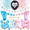 Wedding Birthday Baby Shower Gender Reveal Decorations Dusty Blue White Balloon Arch Garland Kit