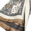 Cartoon Cat Cashmere Feel Tassel Scarf & Shawl - Women's Autumn/Winter Dual-Use Long Style