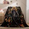 1PC Virgin praying surrounded by roses Print Blanket Warm Soft Fluffy Kids and Adult Sofa Bed Throw Blanket Travel Camping RV