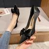 Fashion Single Shoe Princess Style Fashion Celebrity High Heel Shoes Spring and Autumn New Versatile High Heel Thin Heel Sandals Heels
