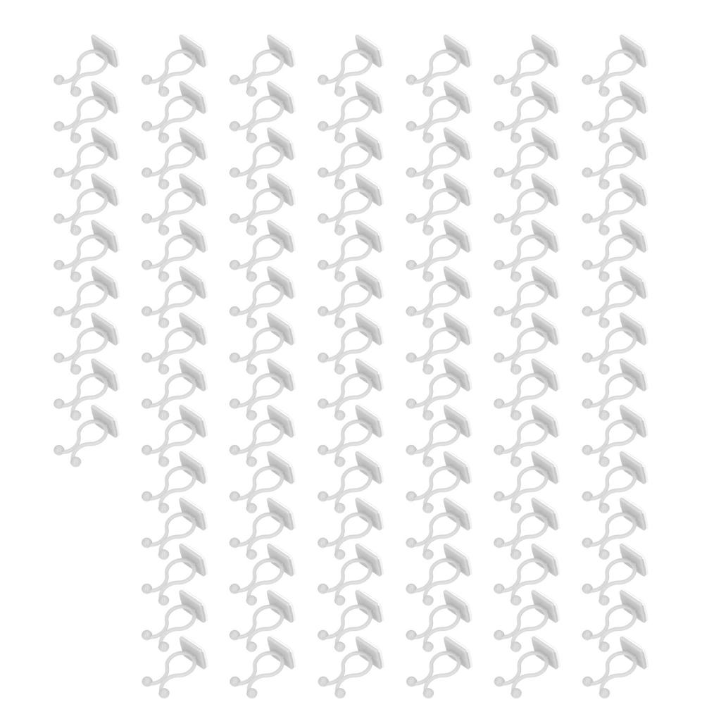 100 шт. Крепление для вьющихся растений на стену, Самоклеящийся зажим для фиксации ветвей