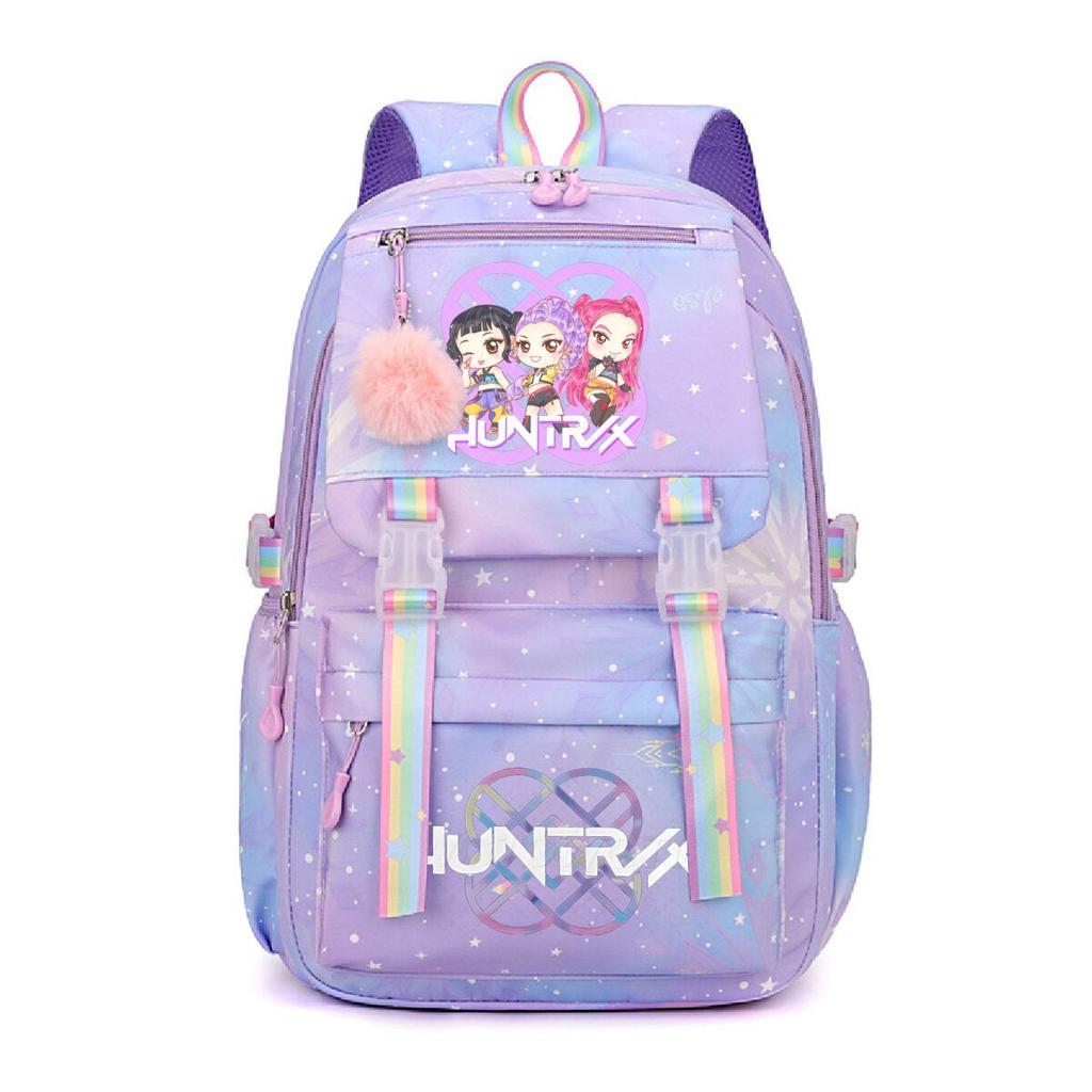 Animation Cartoon Peripheral Printing Korean Version Trend Burden Reduction Backpack Large Capacity Student Leisure Bag