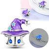 Original Charms Copper Purple Magic Hat Cat Pendant Fit Charms Plata Bracelets For Women Women Jewelry Making Diy