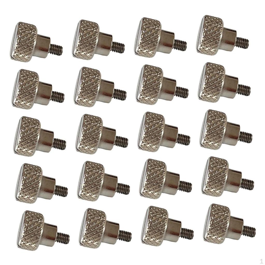 20 штук Винт прижимной лапки Швейная машина Смена Прочные принадлежности Лапки Винты с накатанной головкой Нержавеющая сталь