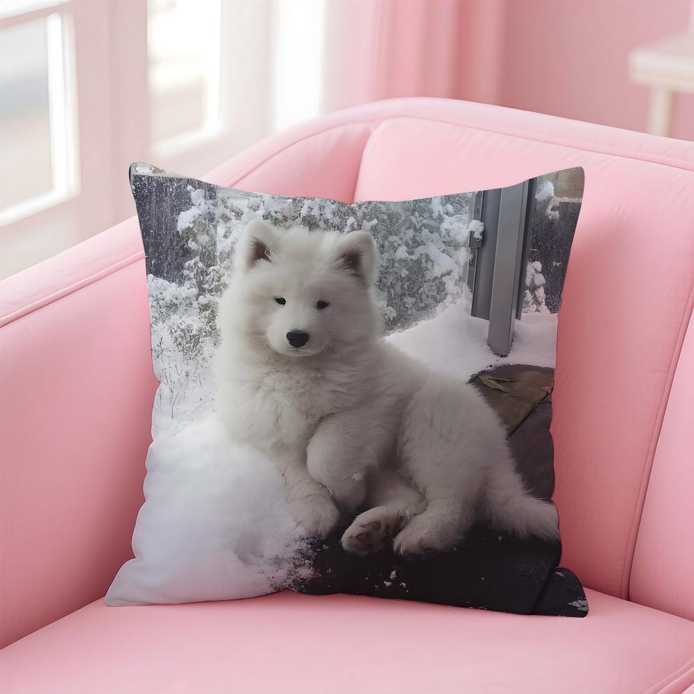 NICE CUTE Labrador Retriever dog Cushion Cover Pillow Case Soft Friendly Fabric Concealed Zipper
