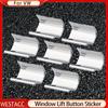7Pcs/set Car Window Lift Button Sticker Sequin Trim for Volkswagen VW Tiguan 2018- Golf 7 MK7 7.5 2013 -