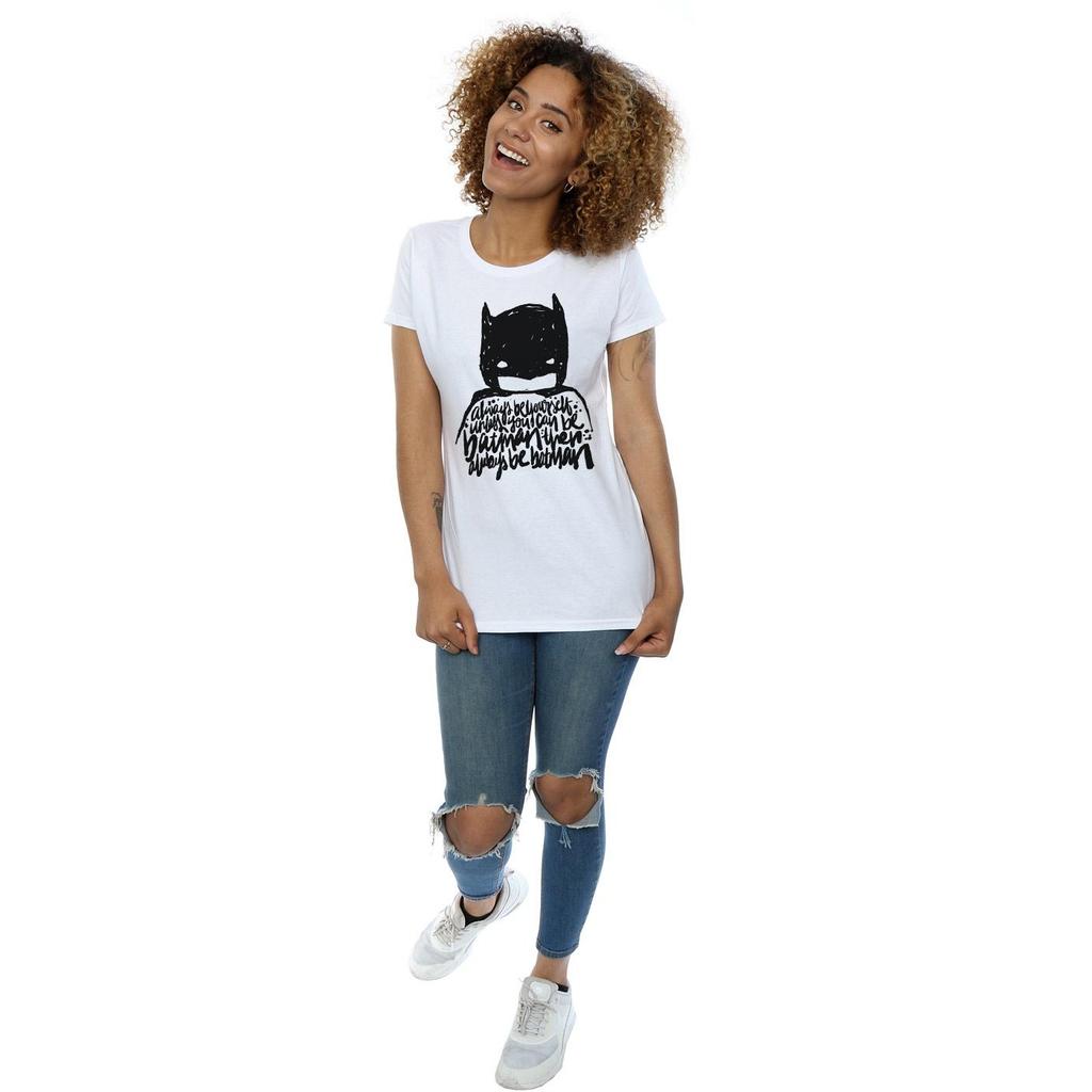 DC Comics Womens/Ladies Batman Always Be Yourself Cotton T-Shirt